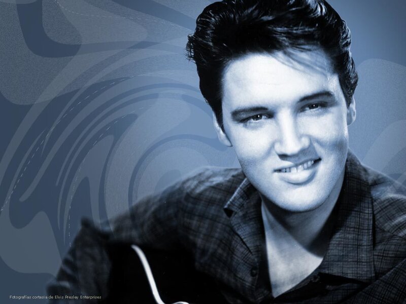 Elvis Presley Portrait — Blue, Confident