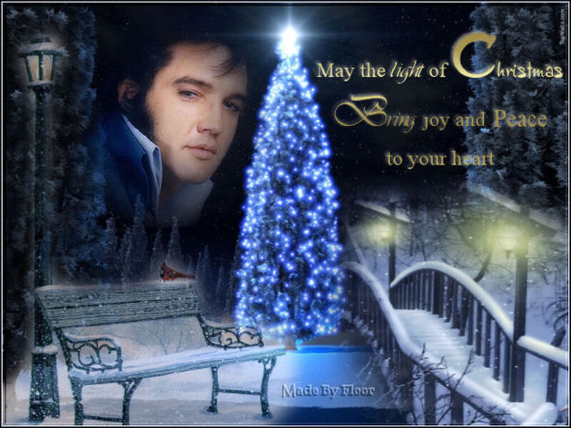 Elvis Presley Portrait — Blue, Peaceful