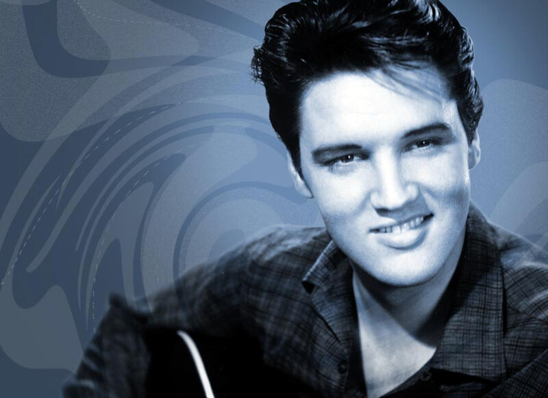 Elvis Presley Portrait — Blue