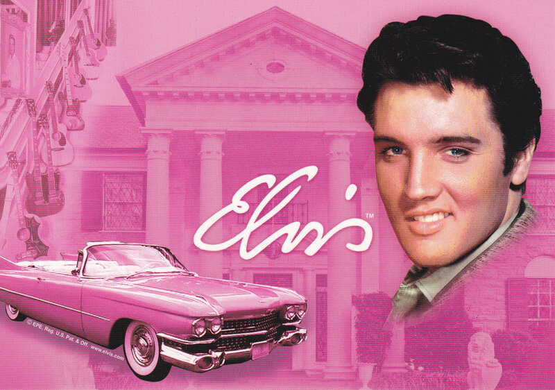 Elvis Presley Portrait — Pink, Nostalgic