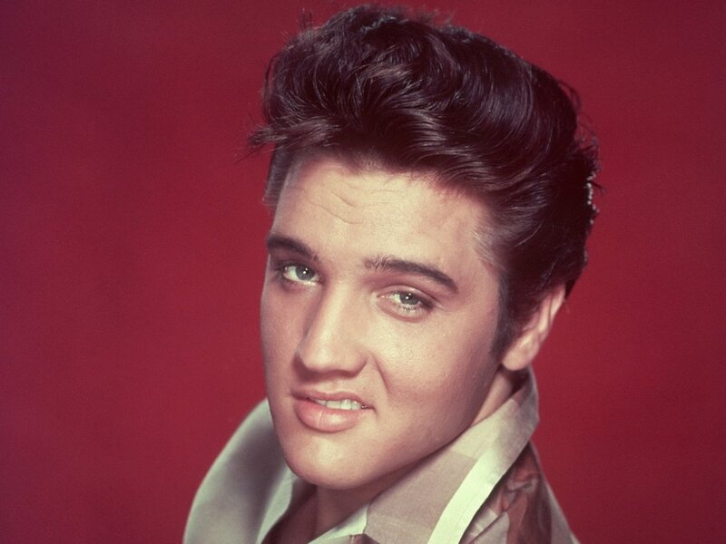Elvis Presley Portrait — Red, Confident