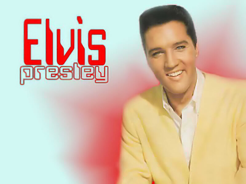 Elvis Presley Portrait — Red, Happy