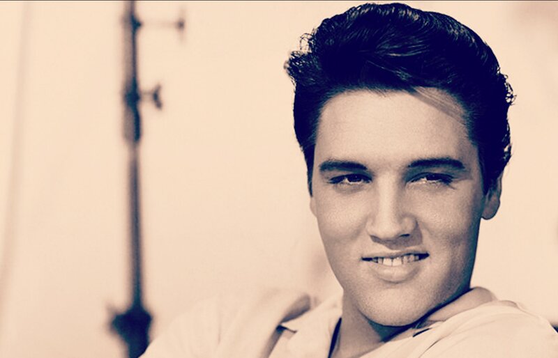 Elvis Presley Portrait — Sepia