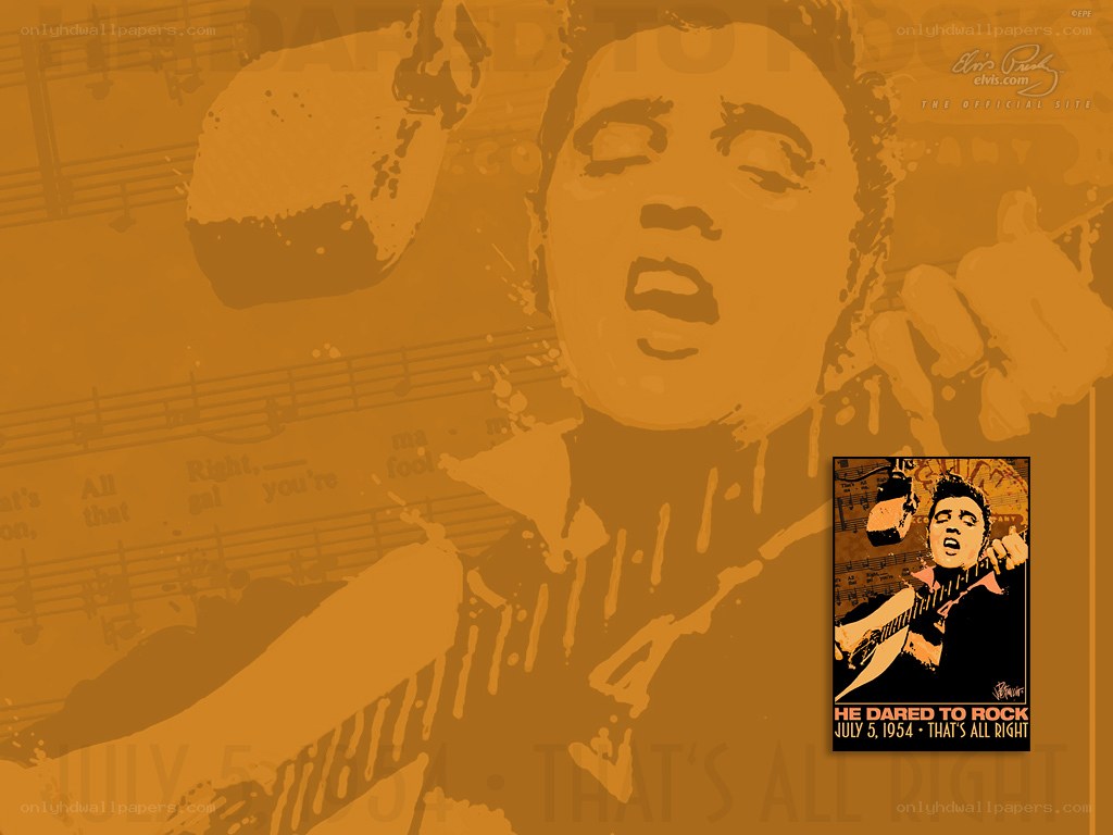 Elvis Presley rock poster