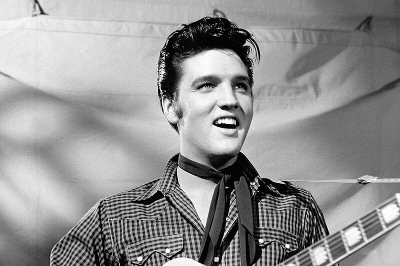 Elvis Presley Singing — Black, Energetic
