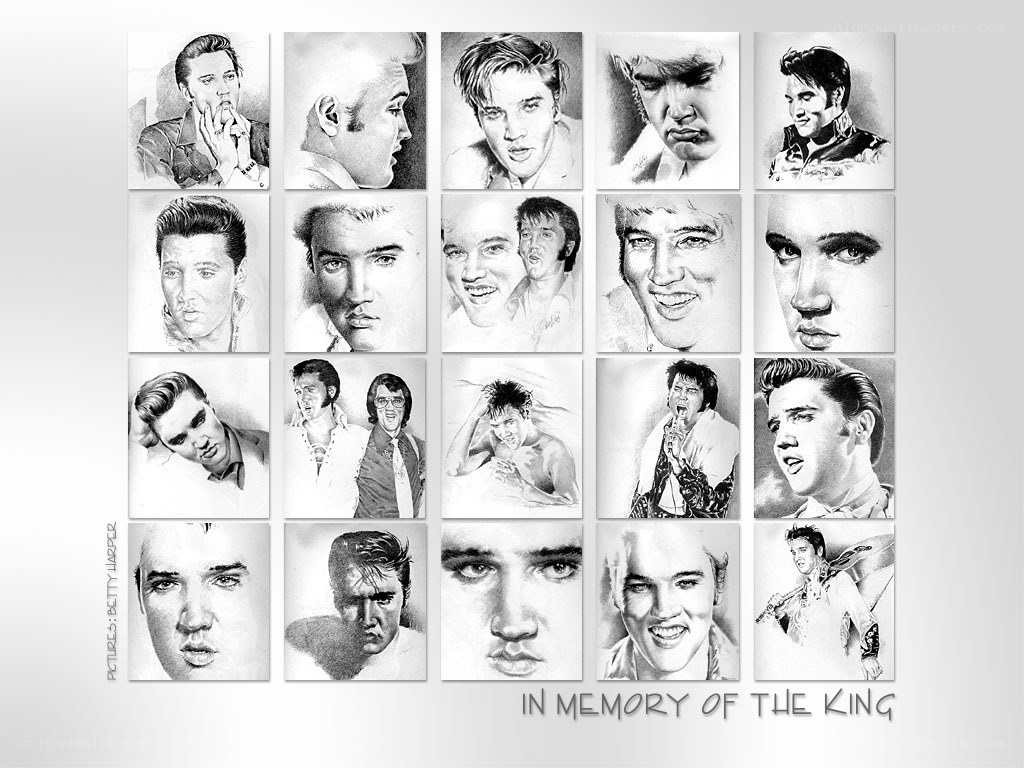 Elvis Presley tribute collage