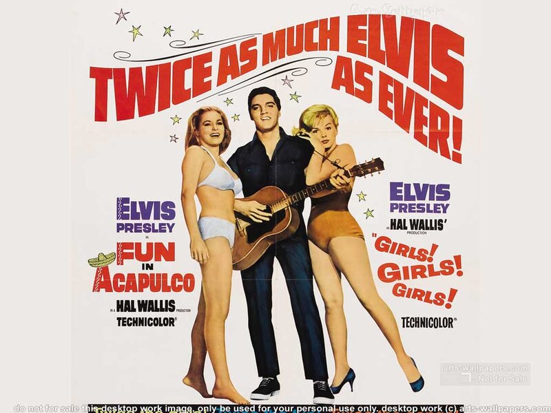 Elvis Presley with Two Women