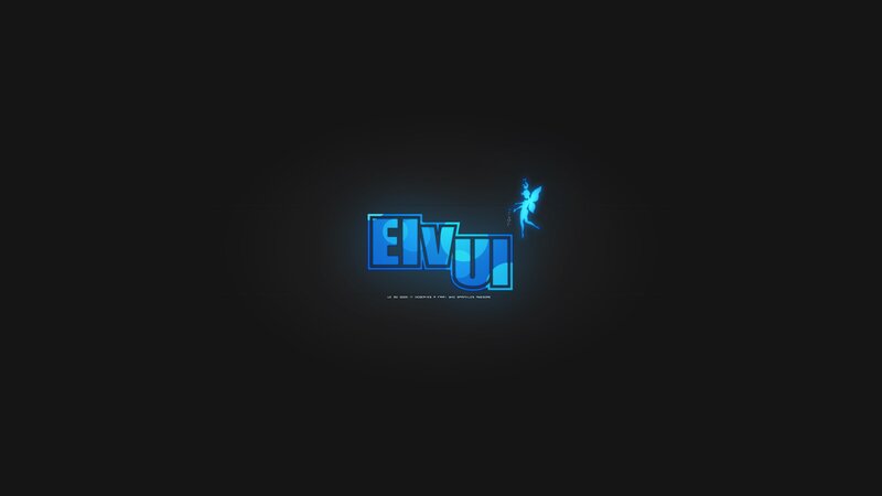 ElvUI logo on dark background