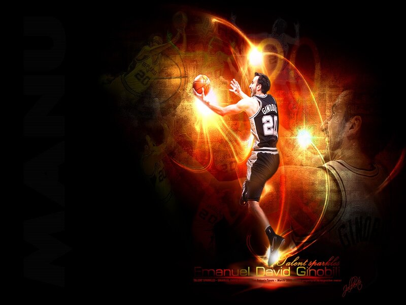 Emanuel Ginobili basketball art