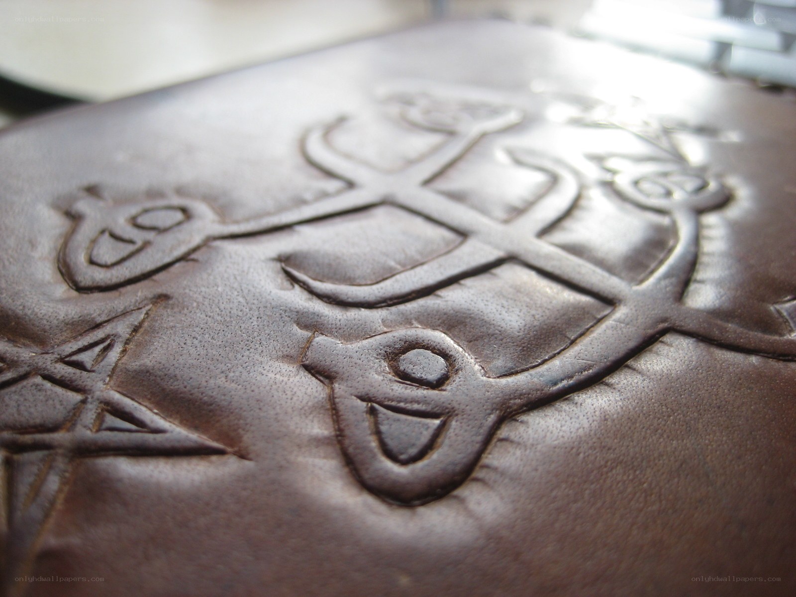 embossed leather design