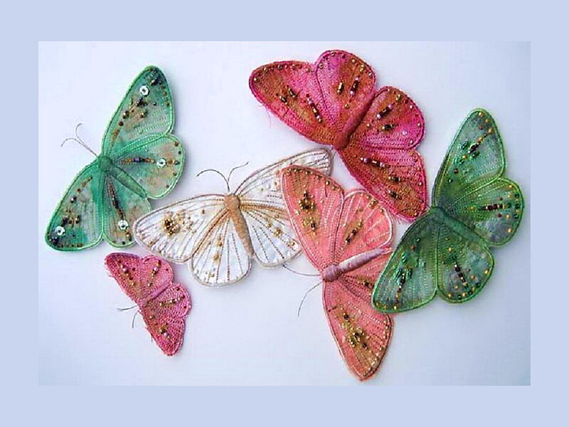 Embroidered Butterflies