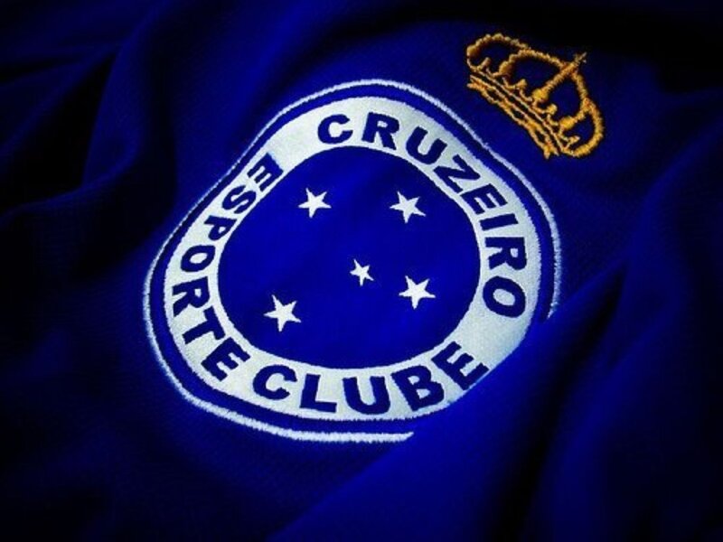 Embroidered Crest on Fabric — Blue, Dramatic
