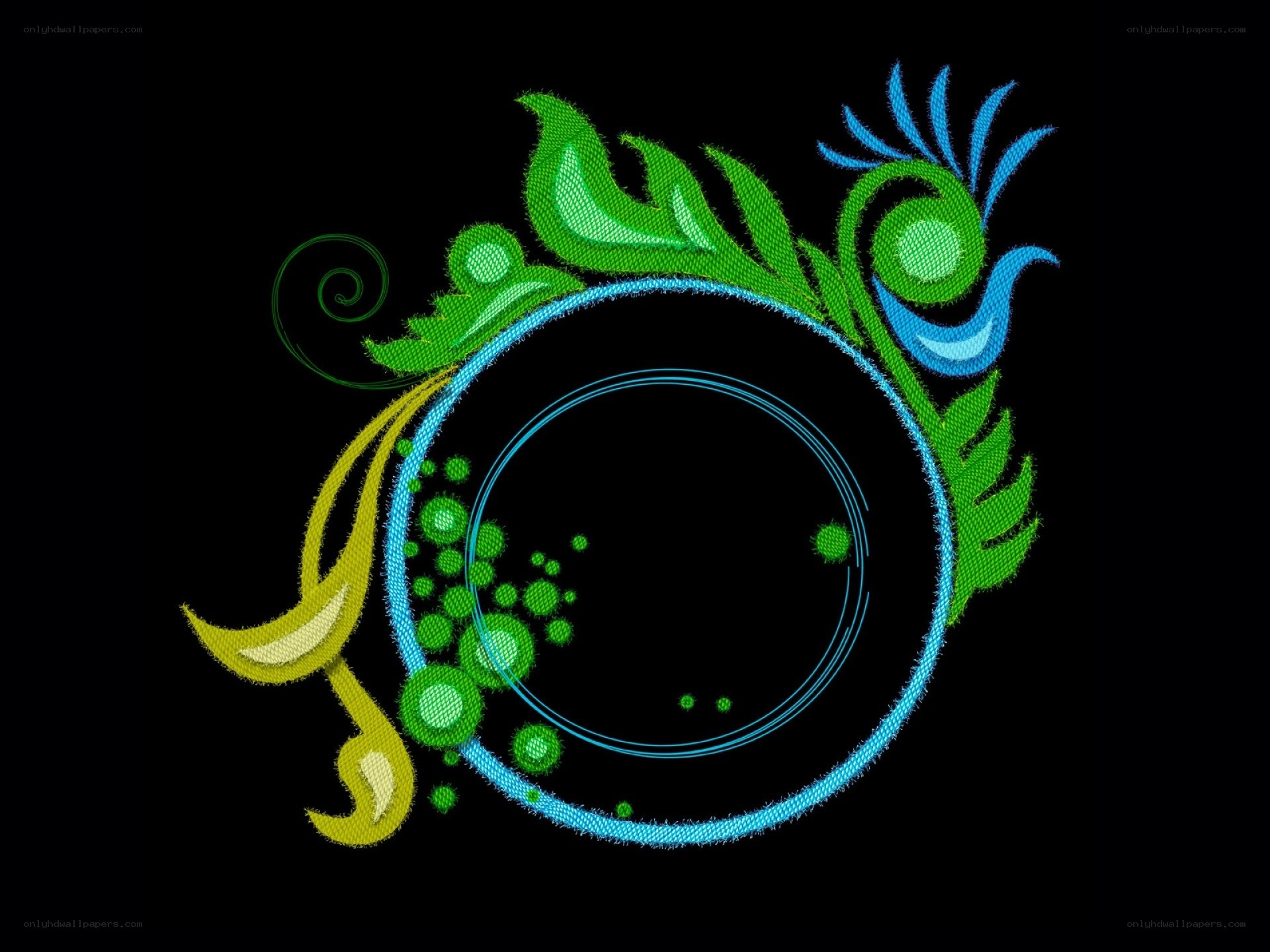 embroidered floral design