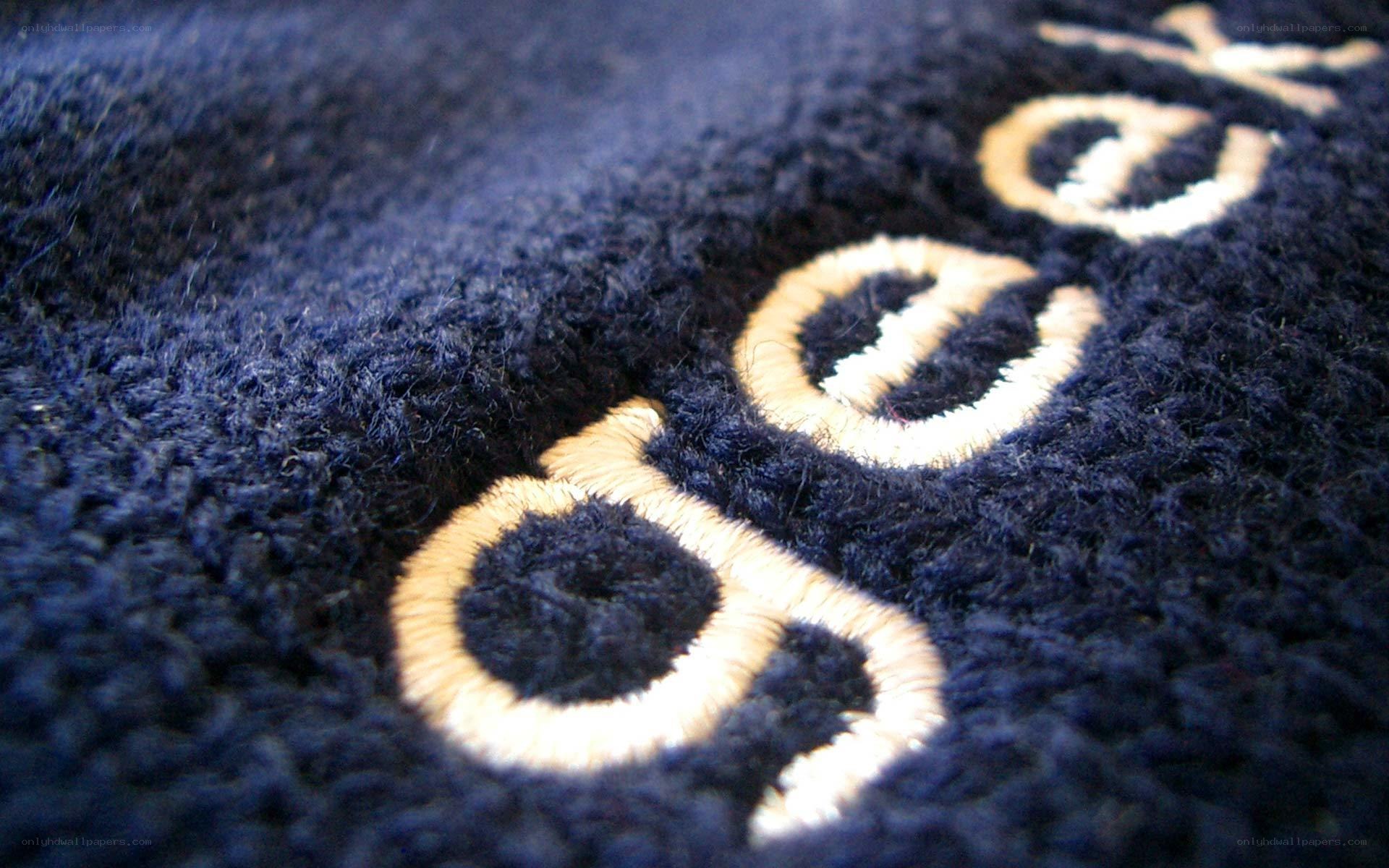 embroidered logo on fabric