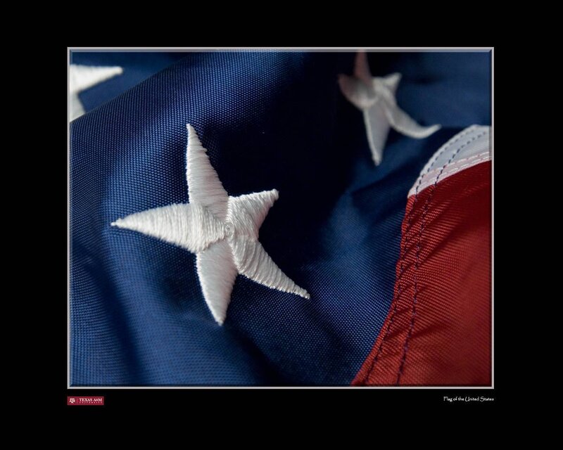 Embroidered Star on Flag