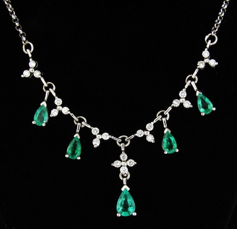Emerald and Diamond Necklace