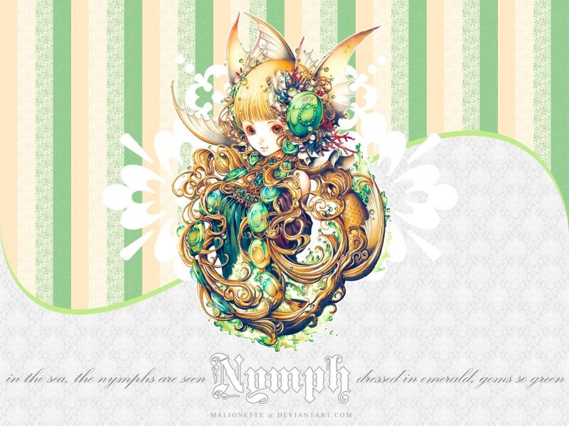 emerald nymph illustration