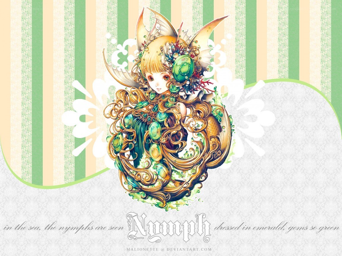 emerald nymph illustration