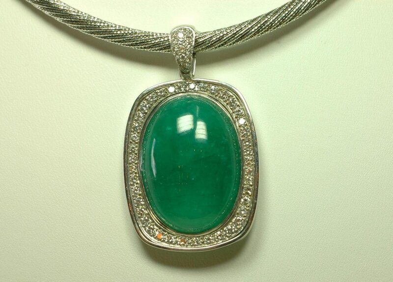 Emerald Pendant Necklace