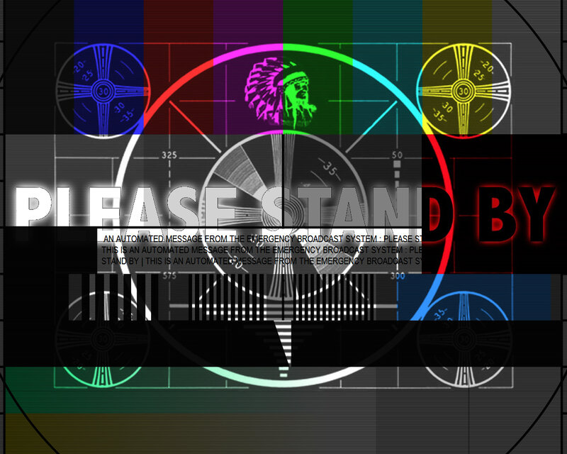 Emergency broadcast test screen