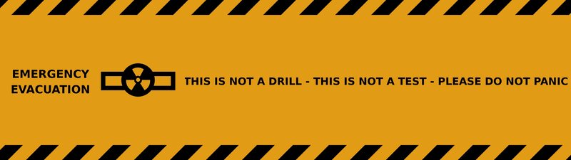 Emergency Evacuation Sign