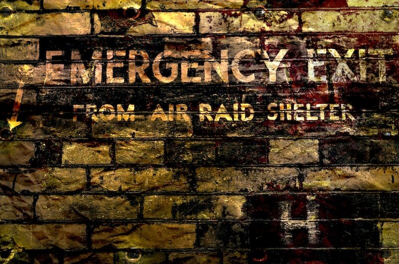 Emergency Exit Sign — Brown