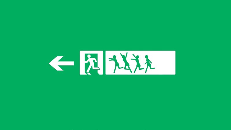 emergency exit sign