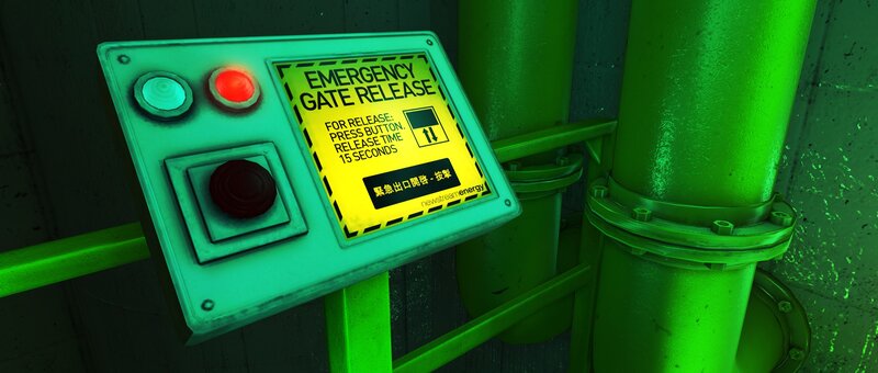 emergency gate release panel