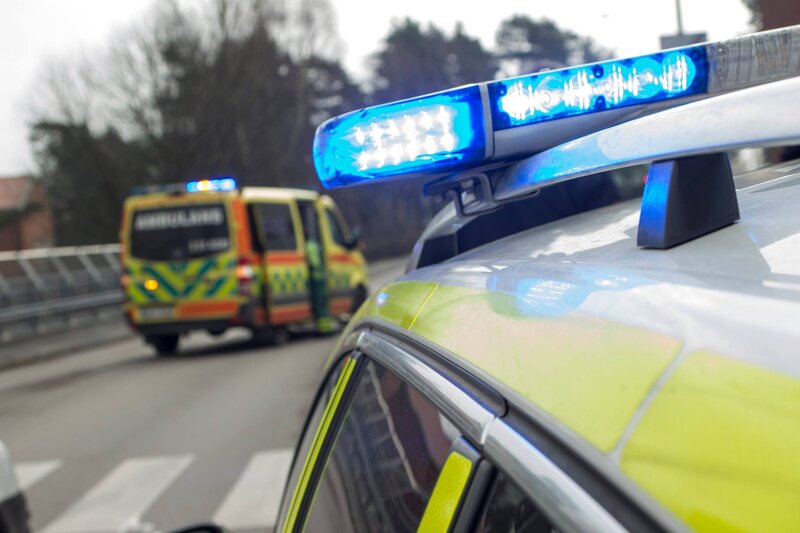 Emergency Vehicles on Road