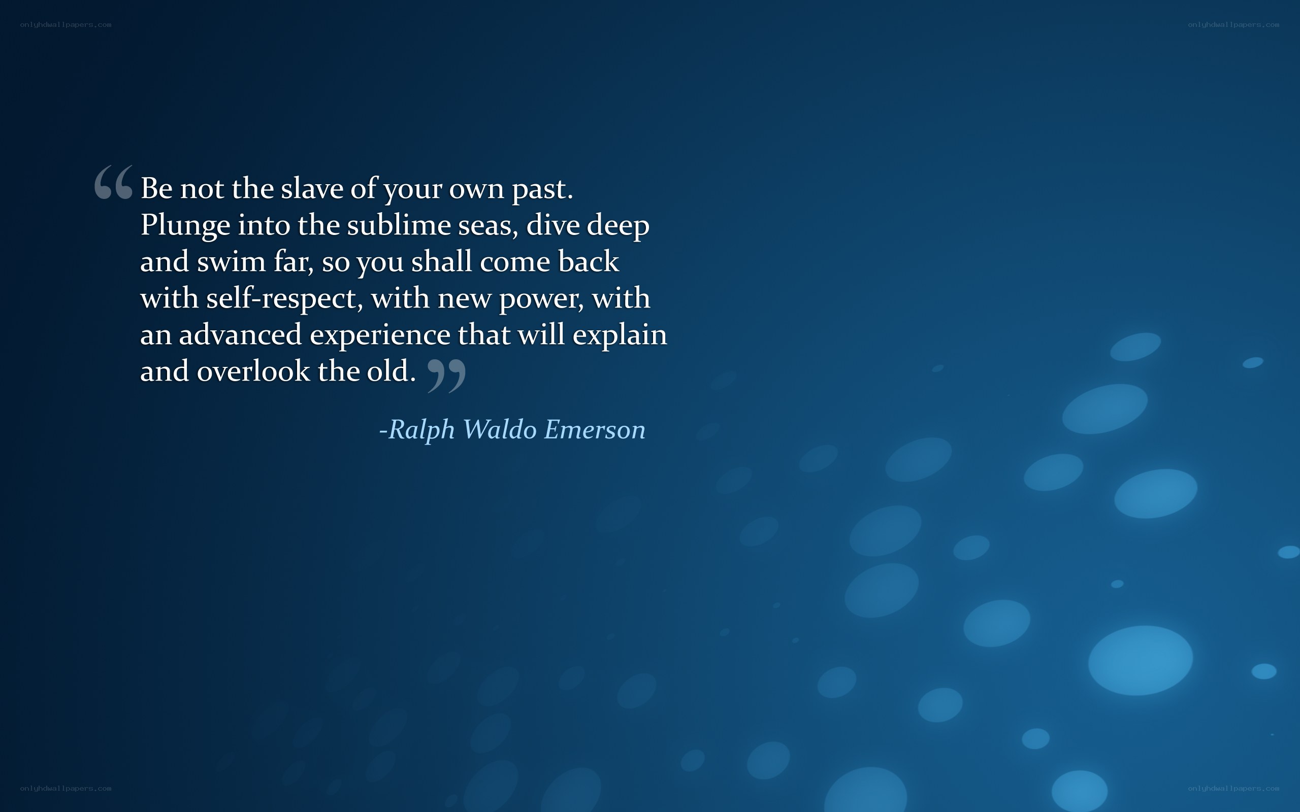 emerson quote on past