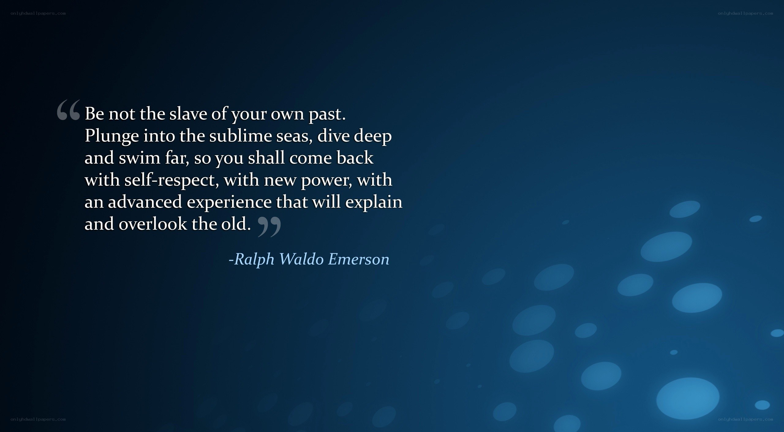Emerson quote on self-respect