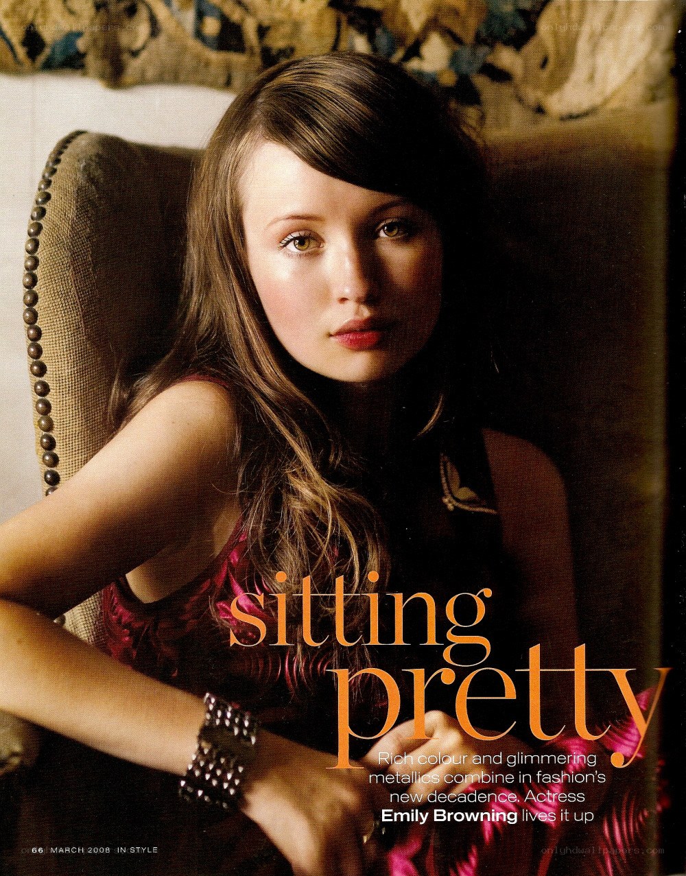 Emily Browning in a magazine feature