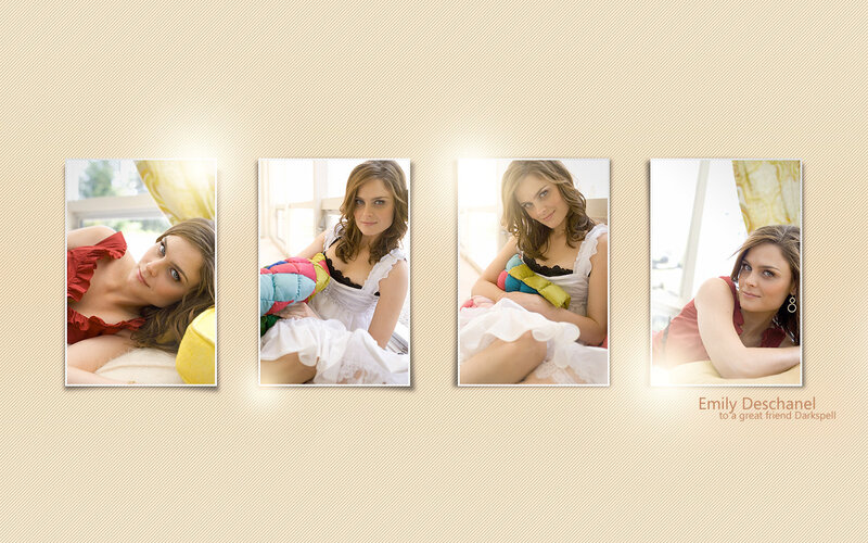 Emily Deschanel photo collage
