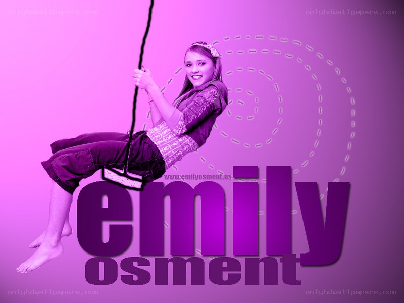 Emily Osment on a swing