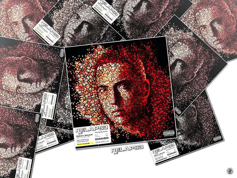 Eminem Album Cover — Red