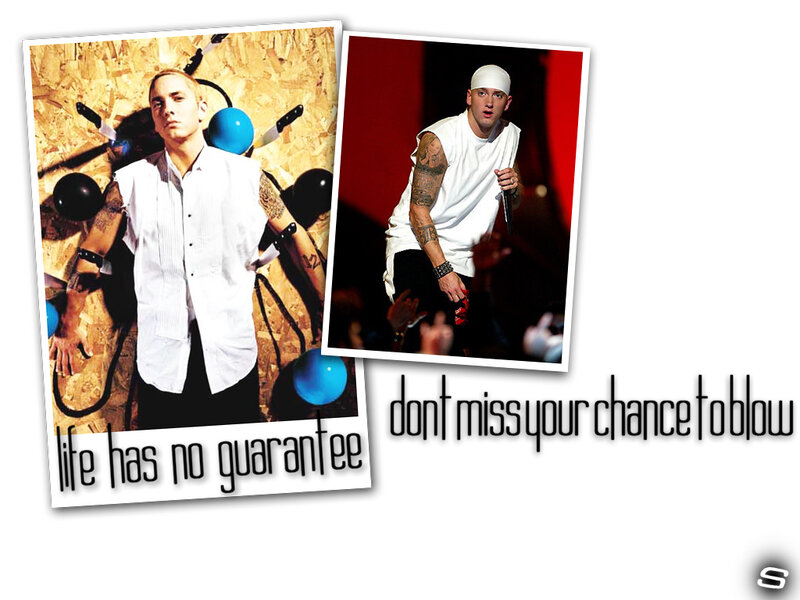 Eminem collage with quotes