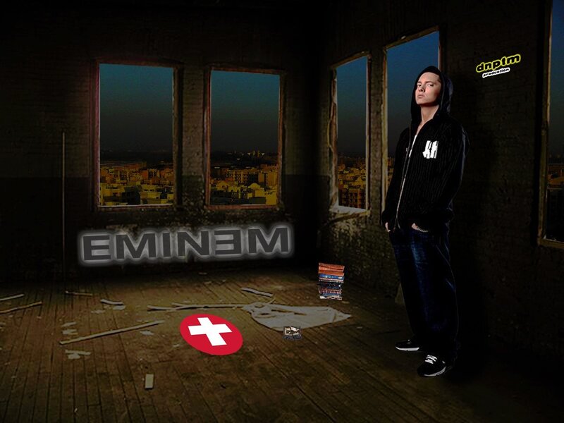 Eminem in an abandoned building