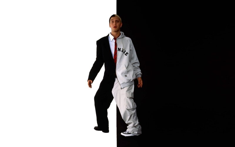 Eminem in split suit