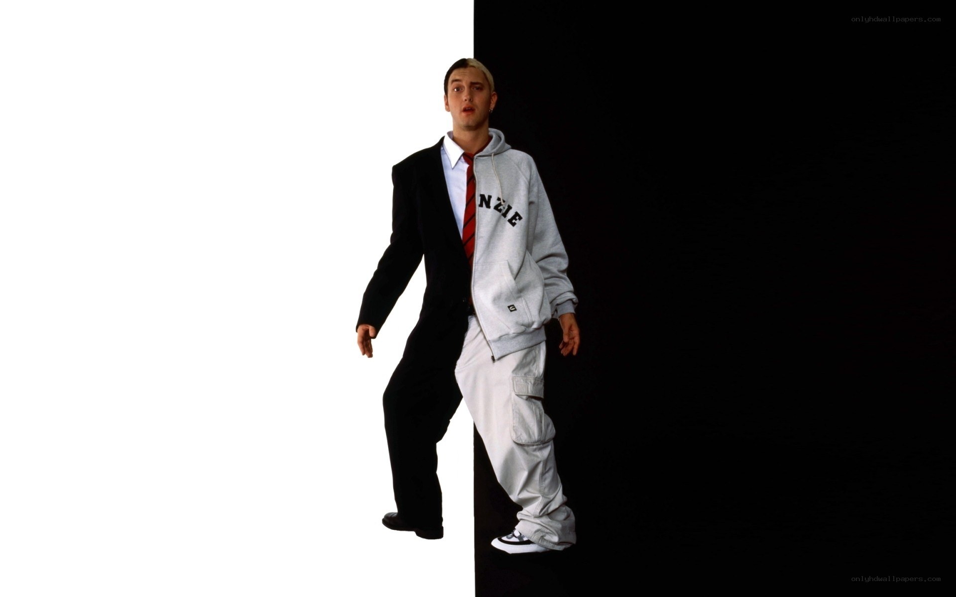 Eminem in split suit