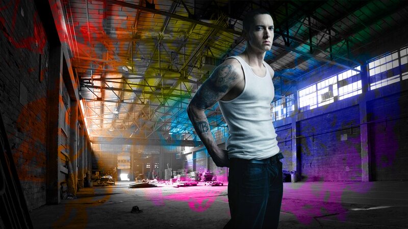 Eminem in warehouse