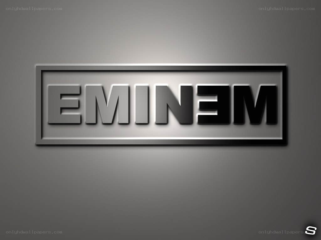 Eminem logo in metallic style