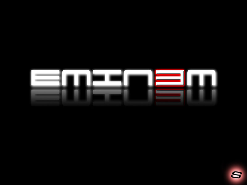 Eminem logo with reflection