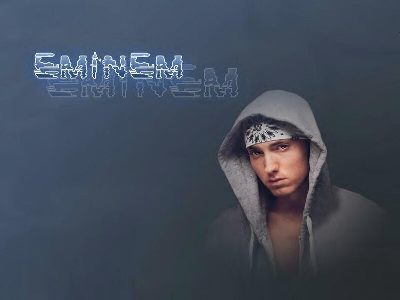 Eminem portrait with name text