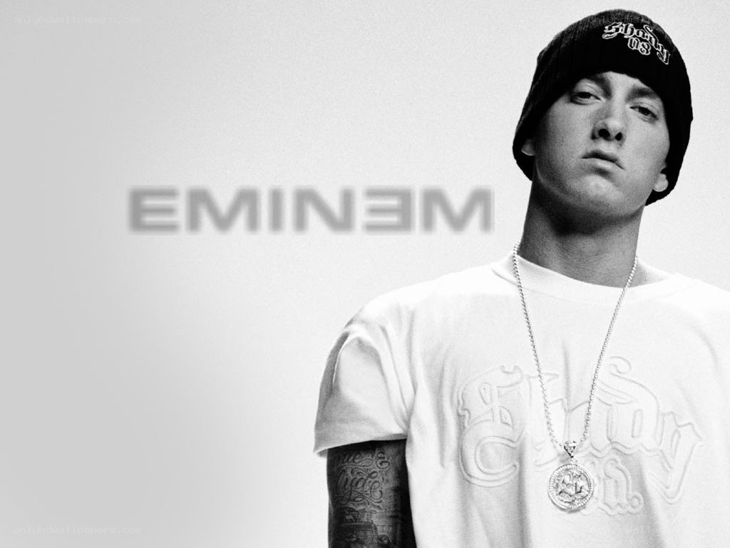 Eminem portrait with name