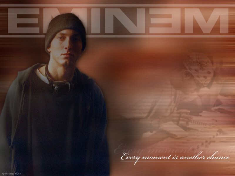 Eminem portrait with quote