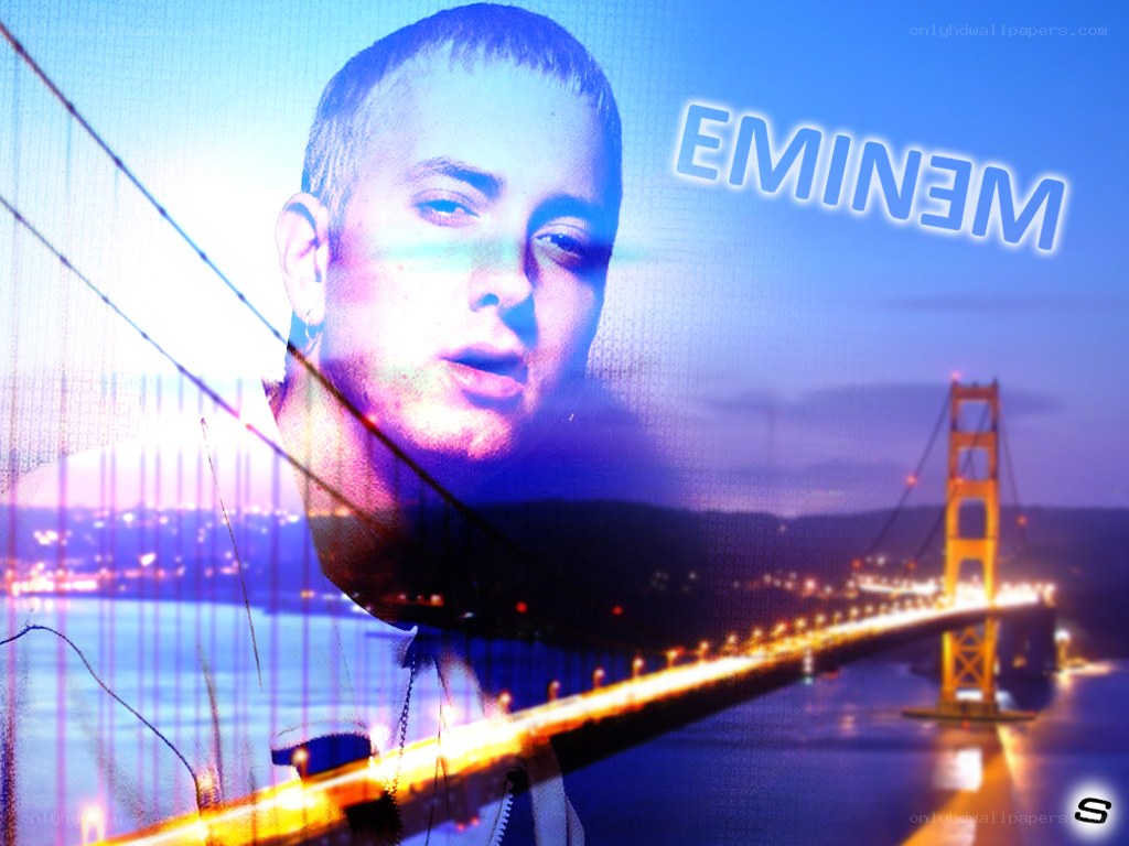 Eminem with Golden Gate Bridge