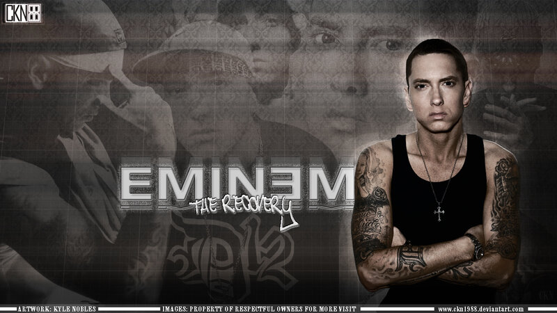 Eminem with Tattoos — Gray