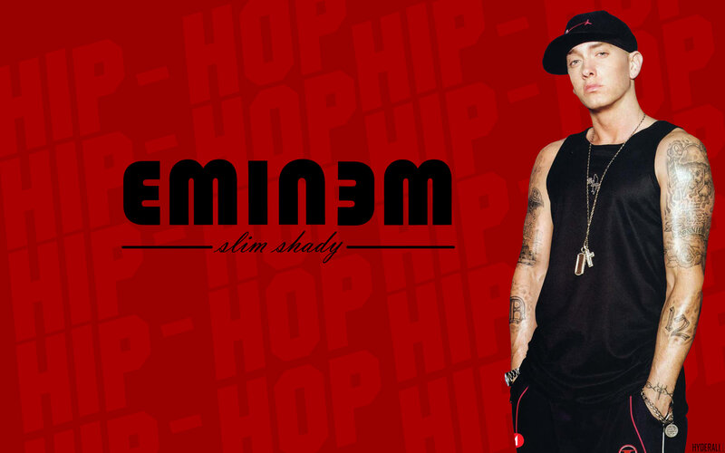 Eminem with Tattoos — Red