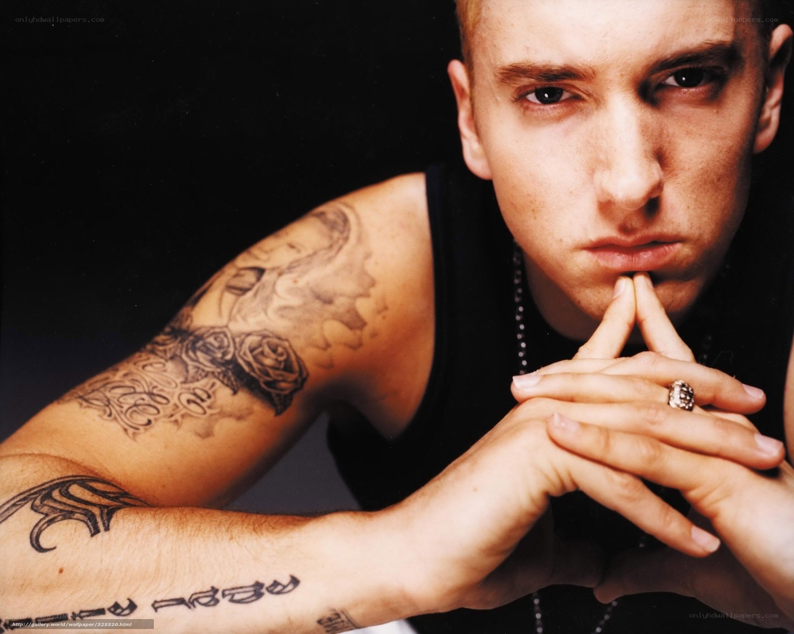 Eminem with tattoos