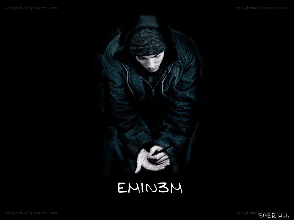 Eminem writing on hand